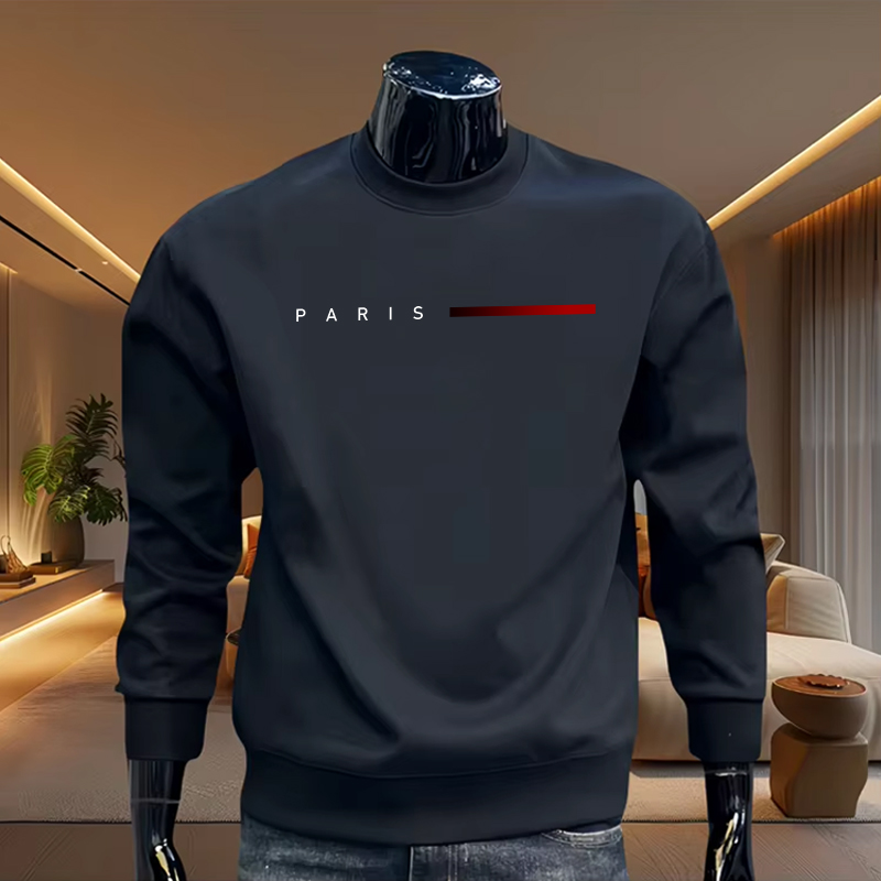 Street Fashion Paris - Paris Casual Fashion Men's O-Neck Hoodies