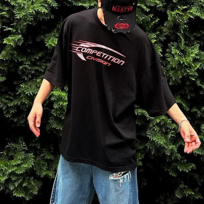 Street Fashion Paris - CIVISION Paris Street Style Men's Loose