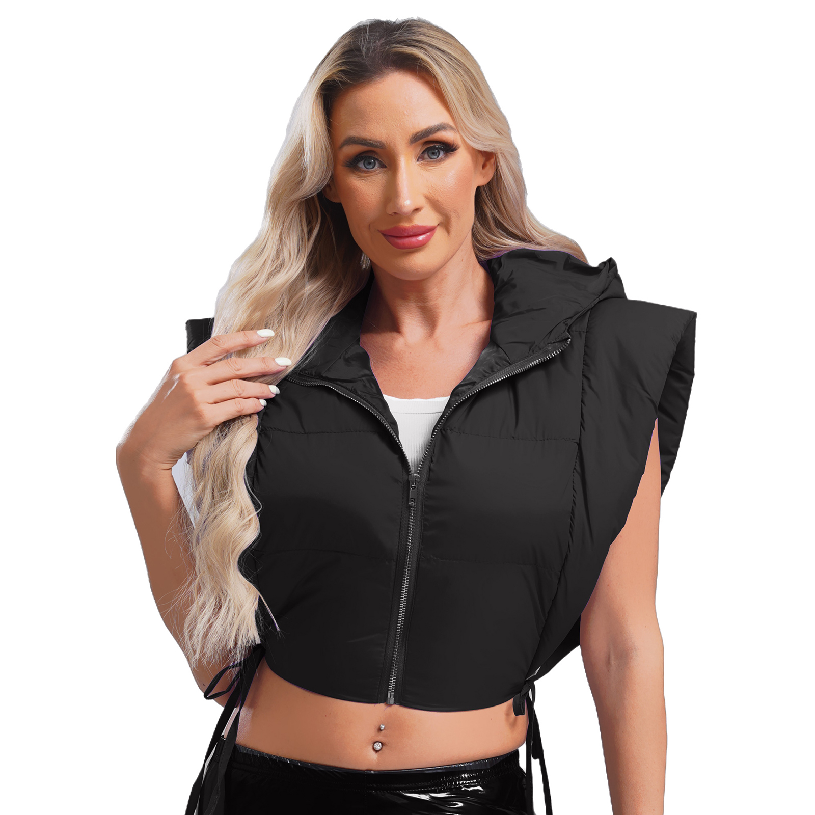 Puffer Vest Padded - Womens Winter Coat Stylish Warm Padding