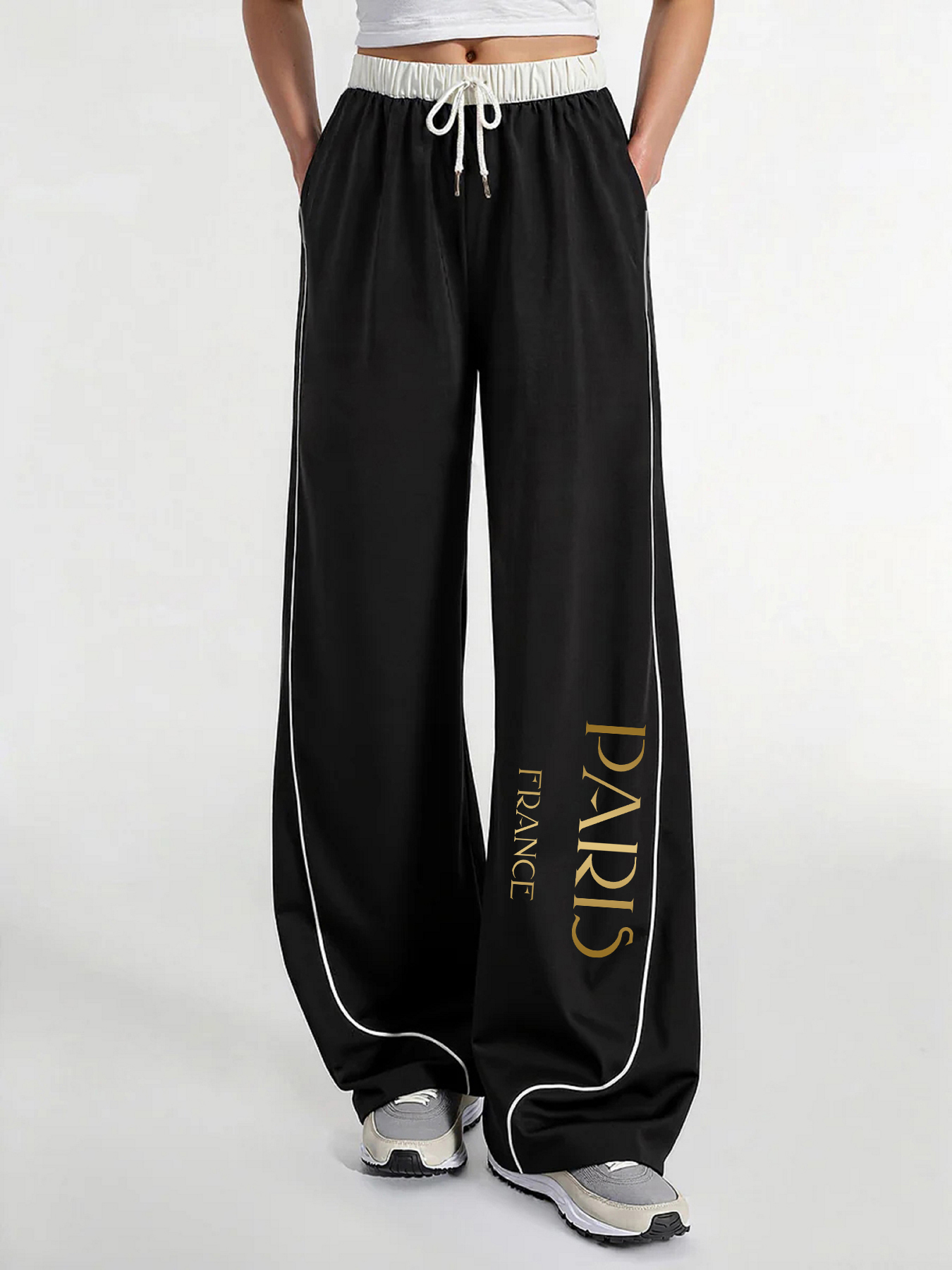 Street Fashion Paris - Women's Casual Pants, a Must-Have for