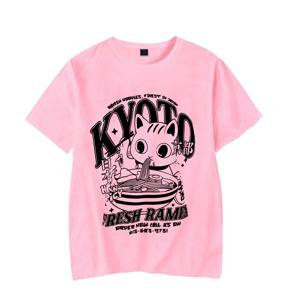 Cute Kyoto Cat Print Men Woman - Street Fashion Kyoto recension och pris