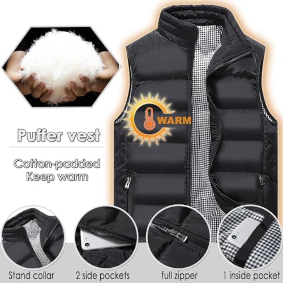 XinYangNi Mens Puffer Vest Qui - Puffer Vest Padded recension och pris