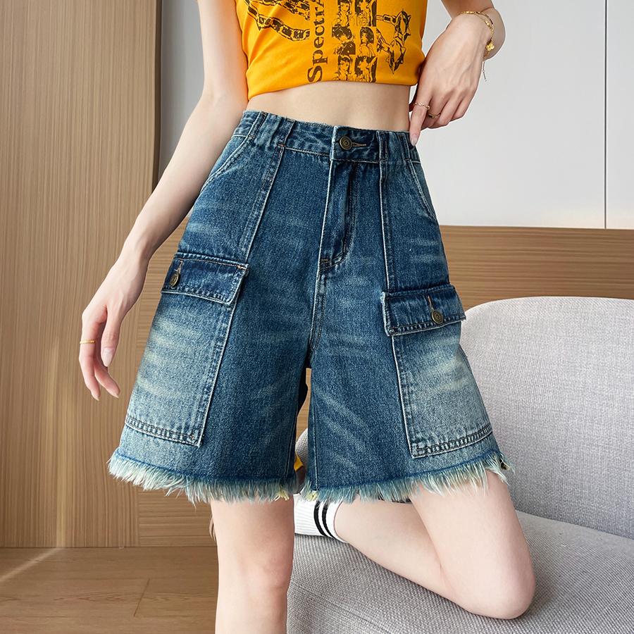 Women's Shorts Jorts High Wais - Cargo Pant Wide recension och pris