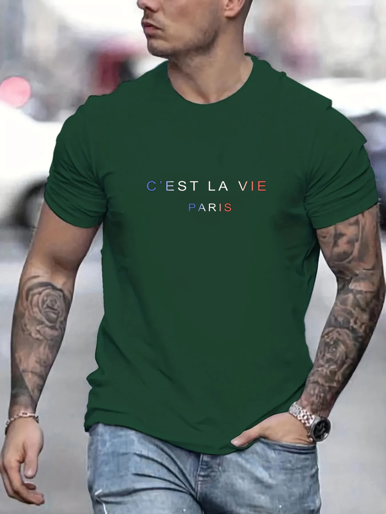 Men's summer 100% pure cotton  - Street Fashion Paris recension och pris