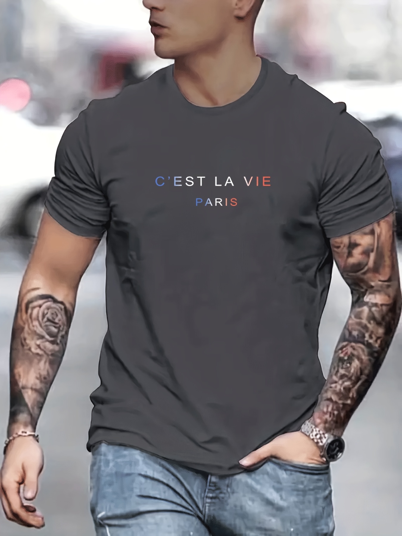 Men's summer 100% pure cotton  - Street Fashion Paris recension och pris