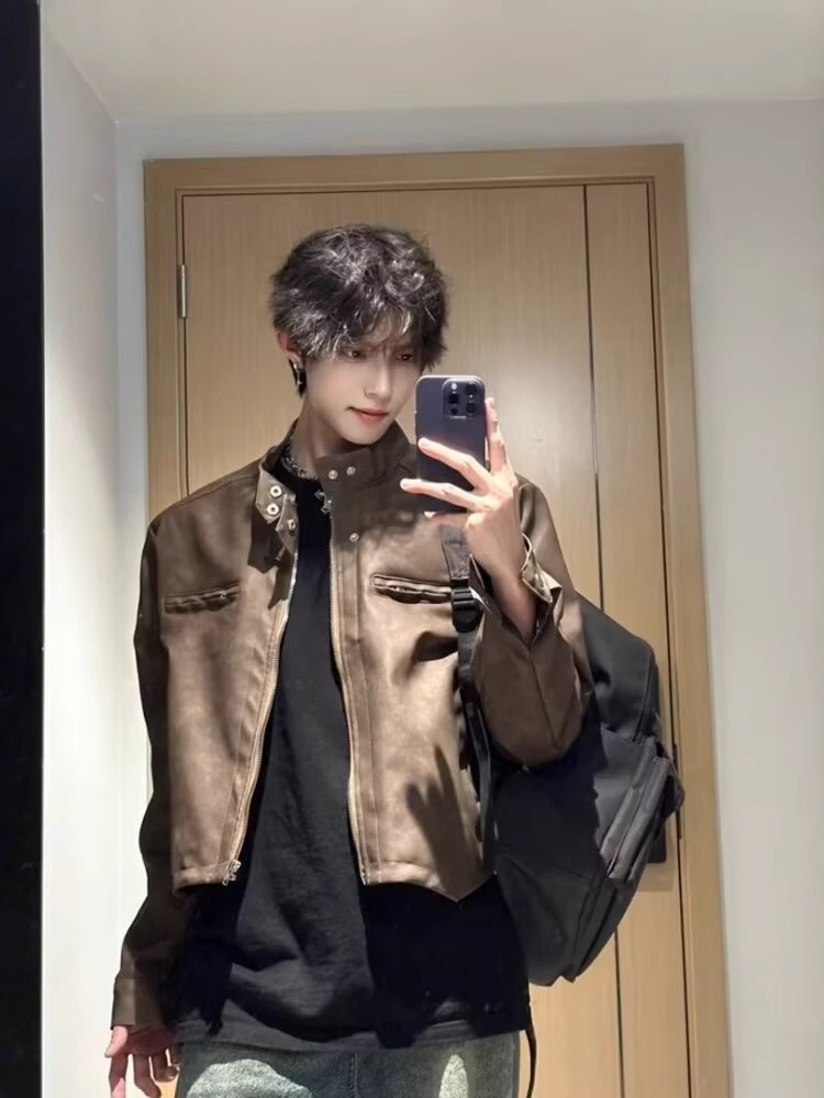 High Street Cool Style PU Leat - Street Fashion Japan Brand recension och pris