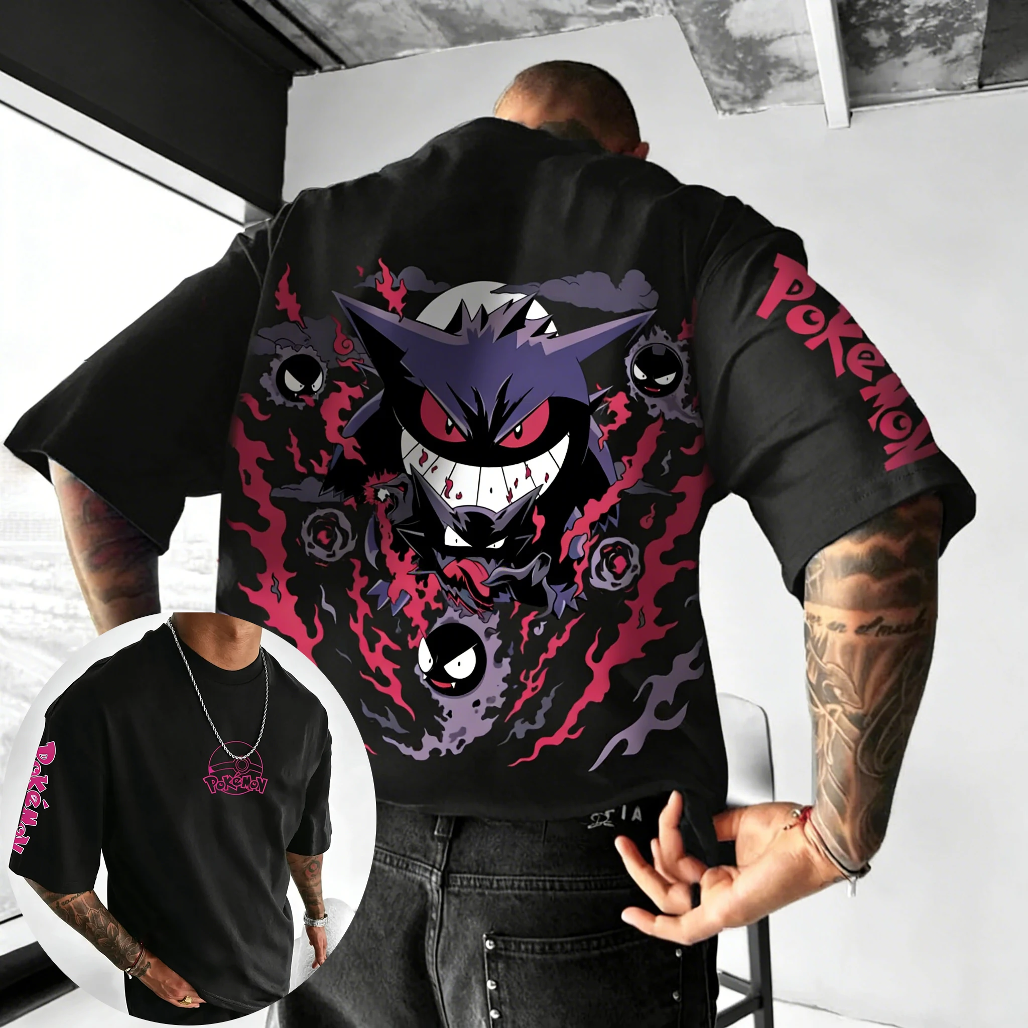 Pokemon  Anime Gengar Co Brand - Street Fashion Japan Brand recension och pris