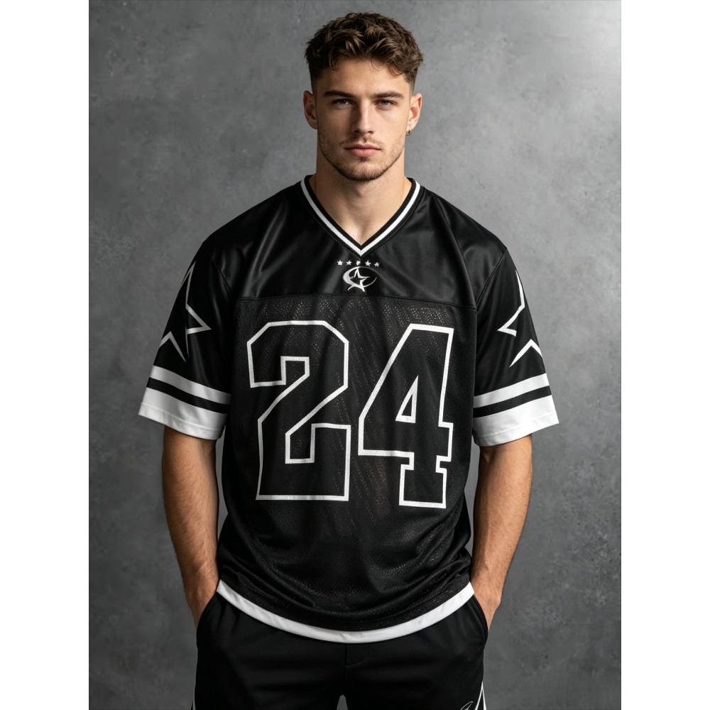 2026 Summer New Men's V-Neck T - Street Fashion News recension och pris
