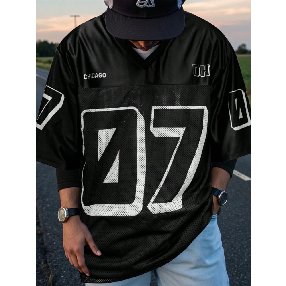 2026 Summer New Men's V-Neck T - Street Fashion News recension och pris