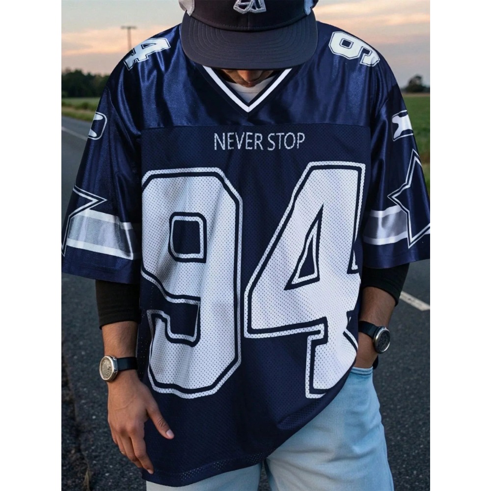 2026 Summer New Men's V-Neck T - Street Fashion News recension och pris