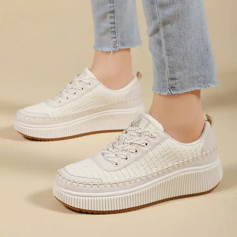 Brown Shoes Woman Flats Autumn - Guangzhou Street Fashion recension och pris