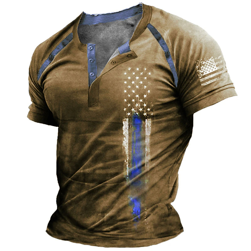 Funny 3D American Flag Print M - Street Fashion Men recension och pris