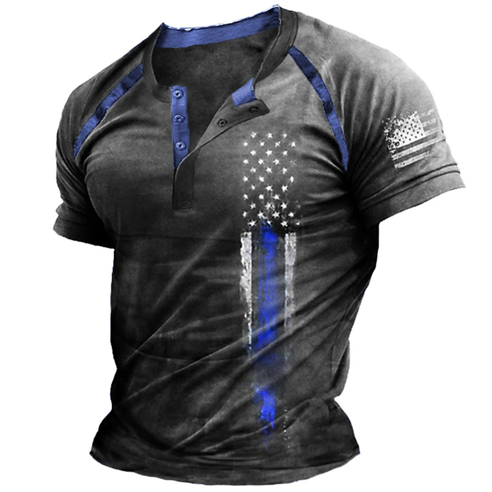Funny 3D American Flag Print M - Street Fashion Men recension och pris