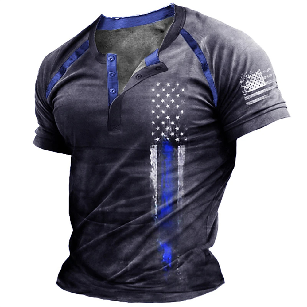 Funny 3D American Flag Print M - Street Fashion Men recension och pris