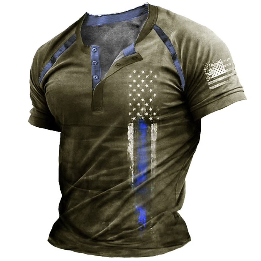 Funny 3D American Flag Print M - Street Fashion Men recension och pris