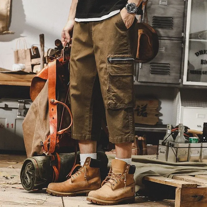 With Zipper Khaki Draw String  - Cargo Pant Wide recension och pris
