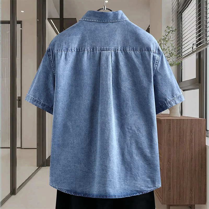 Men's Thin Denim Shirt New Sum - Street Fashion News recension och pris
