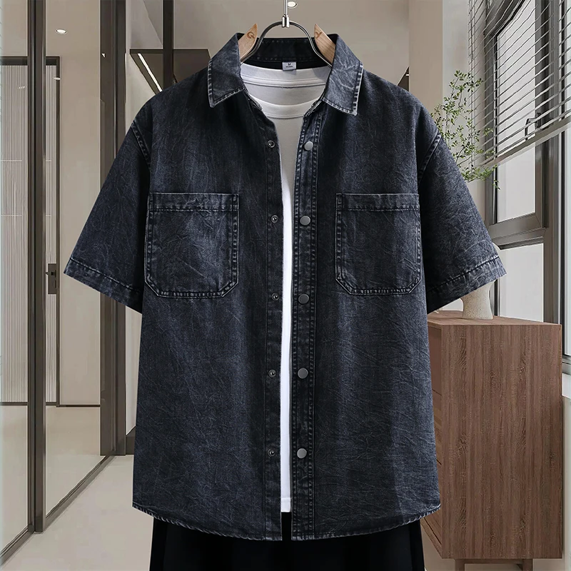Men's Thin Denim Shirt New Sum - Street Fashion News recension och pris