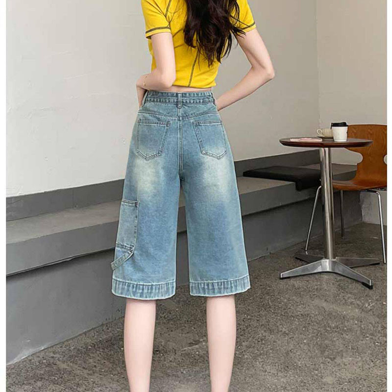 Y2K Blue Washed Cargo Wide Leg - Cargo Pant Wide recension och pris