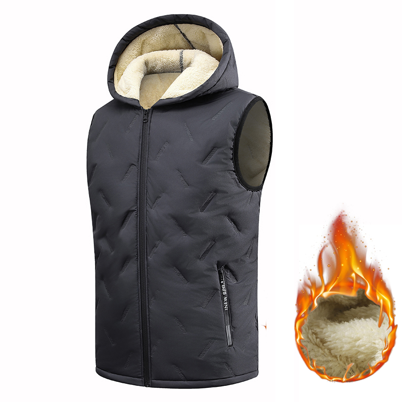 EU Size Men's Hooded Vest Ther - Puffer Vest Padded recension och pris