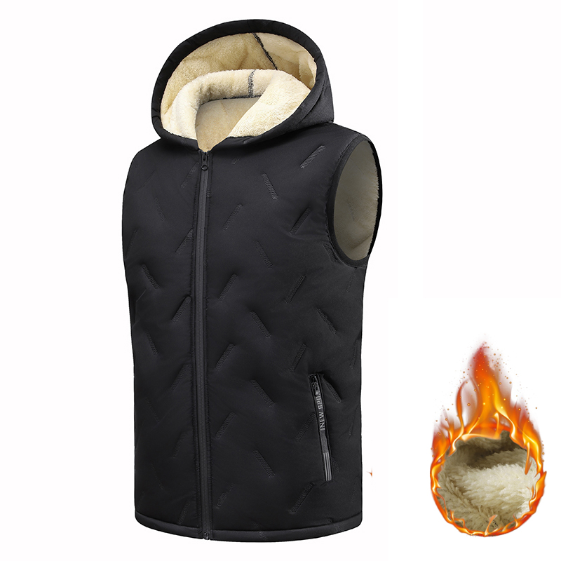 EU Size Men's Hooded Vest Ther - Puffer Vest Padded recension och pris