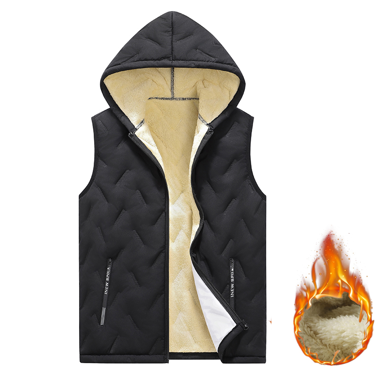 EU Size Men's Hooded Vest Ther - Puffer Vest Padded recension och pris