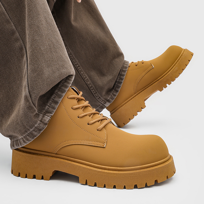 100%Genuine Leather Mens Boots - Street Fashion Designer recension och pris