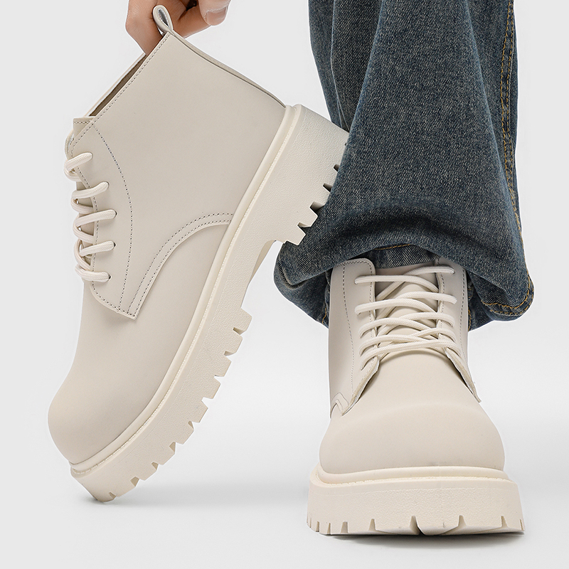 100%Genuine Leather Mens Boots - Street Fashion Designer recension och pris
