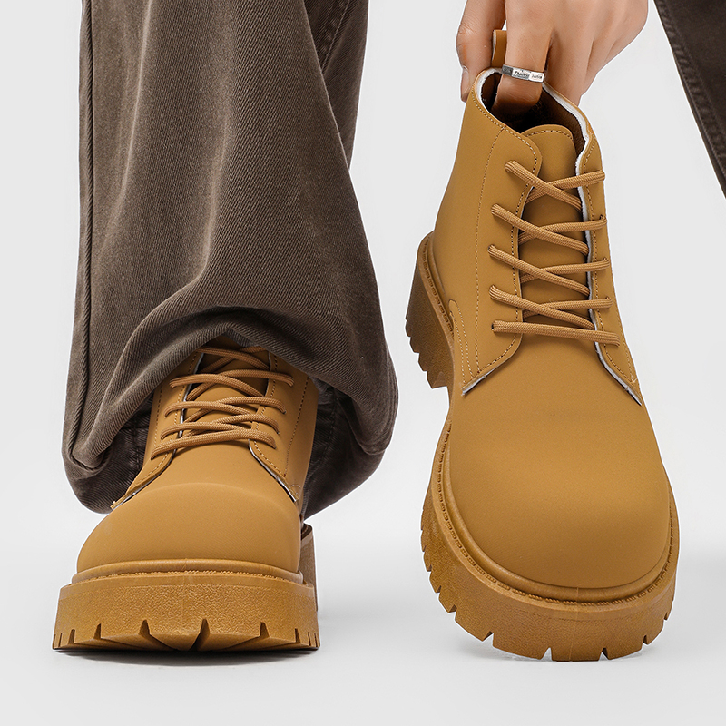 100%Genuine Leather Mens Boots - Street Fashion Designer recension och pris