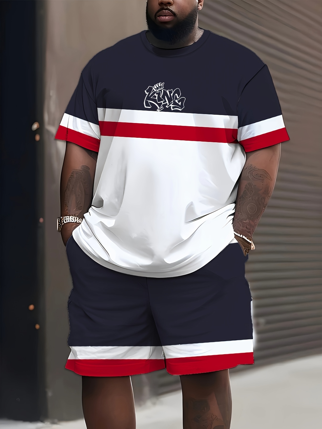 New Plus Size Men's T-shirt An - Street Fashion Men recension och pris