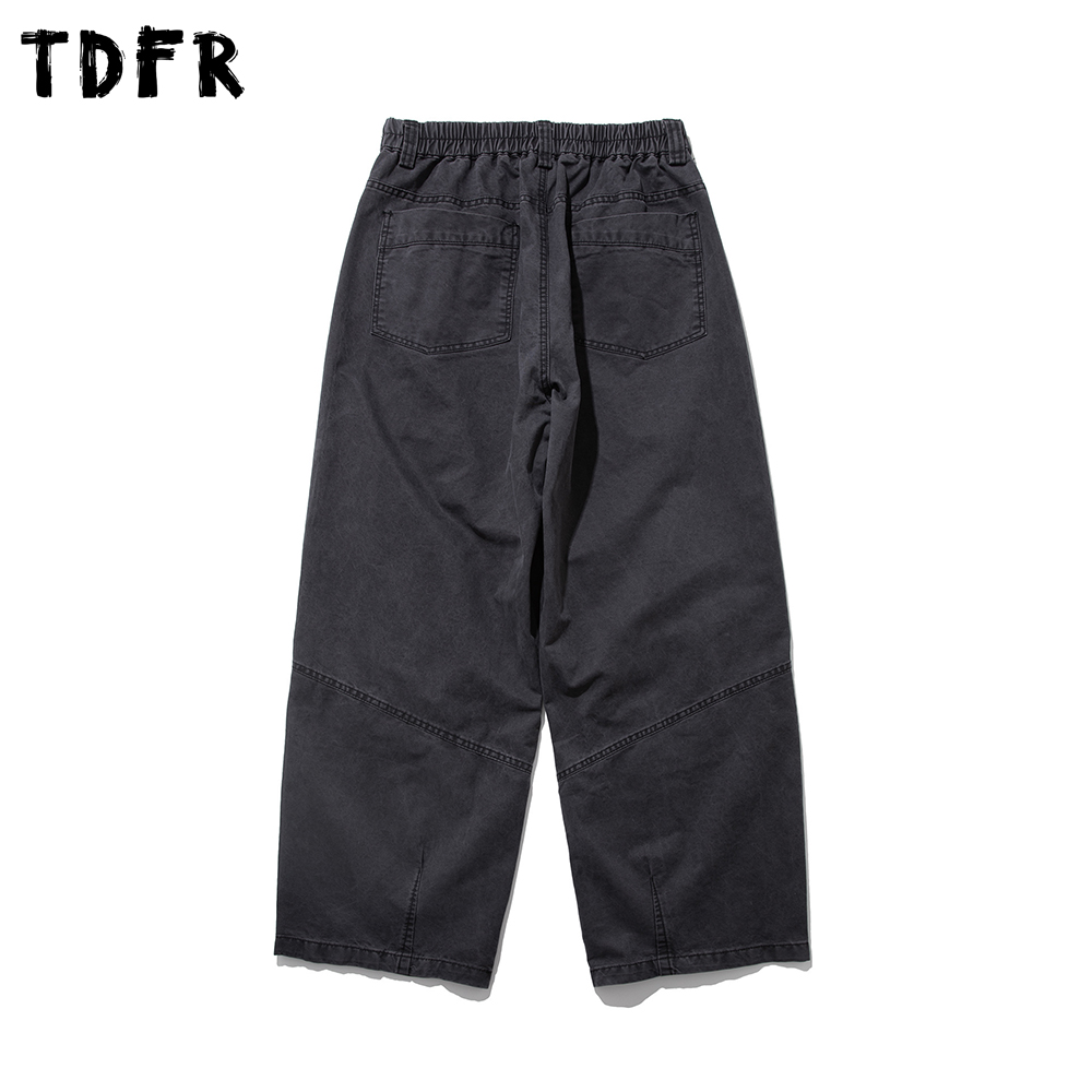 Washed Distressed Pleated Carg - Cargo Pant Wide recension och pris