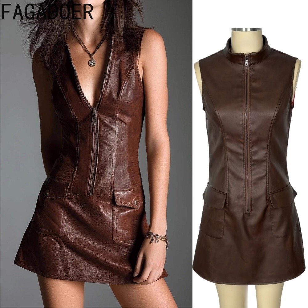 FAGADOER Fashion Leather Zippe - Street Fashion News recension och pris