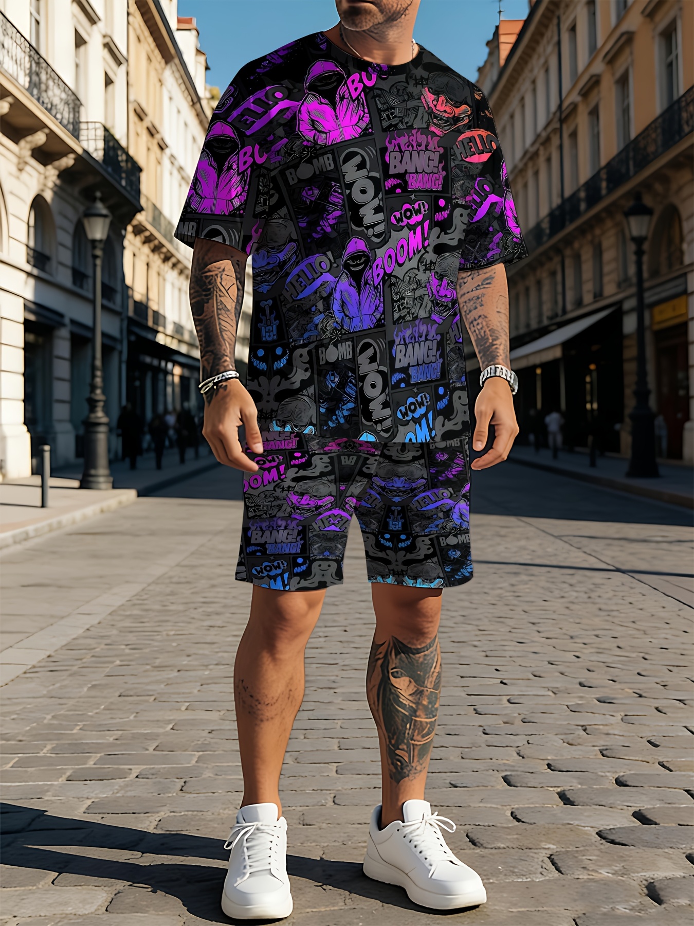 2026 Summer New Men's Short-Sl - Street Fashion Designer recension och pris