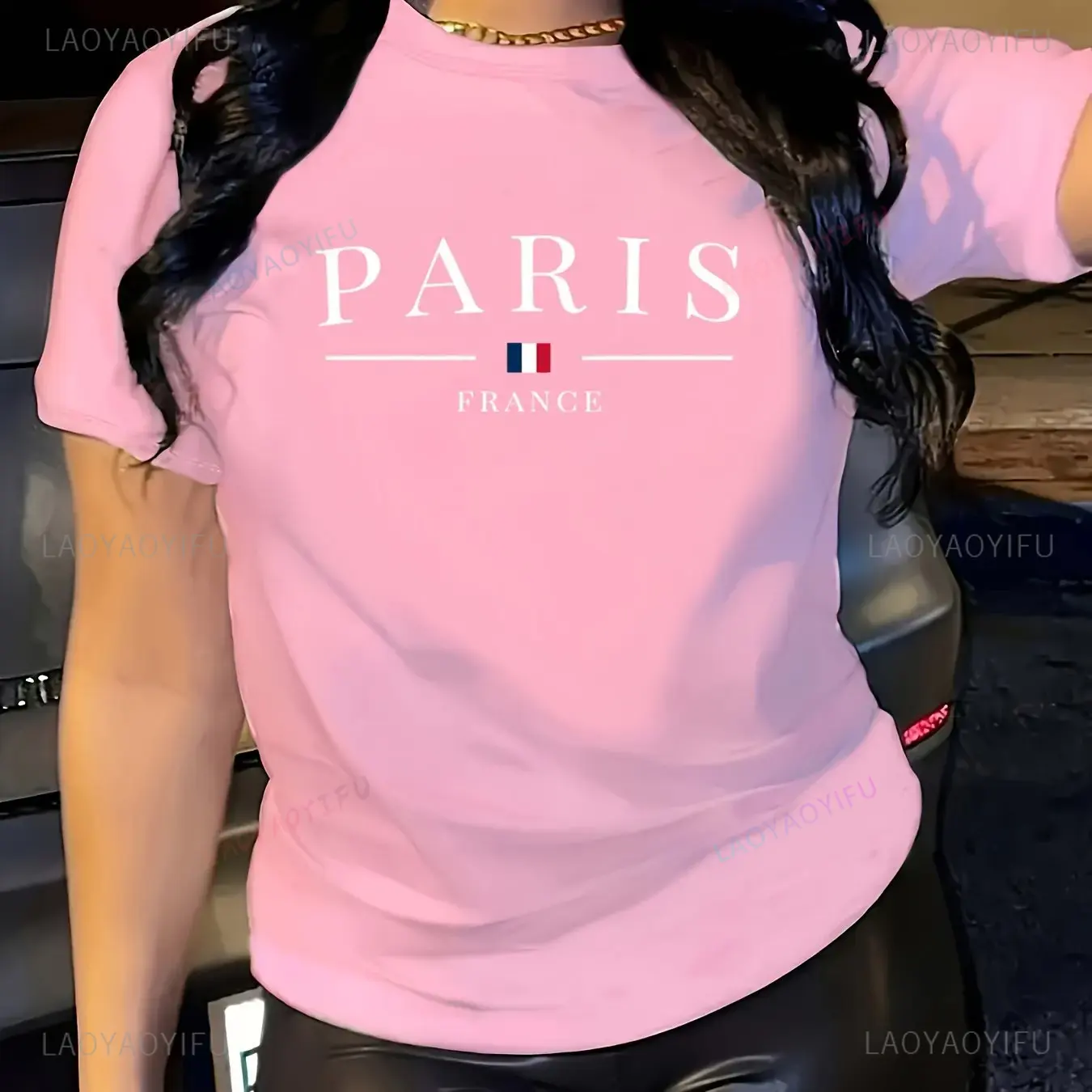 Unisex Paris France Print Shor - Street Fashion Paris recension och pris