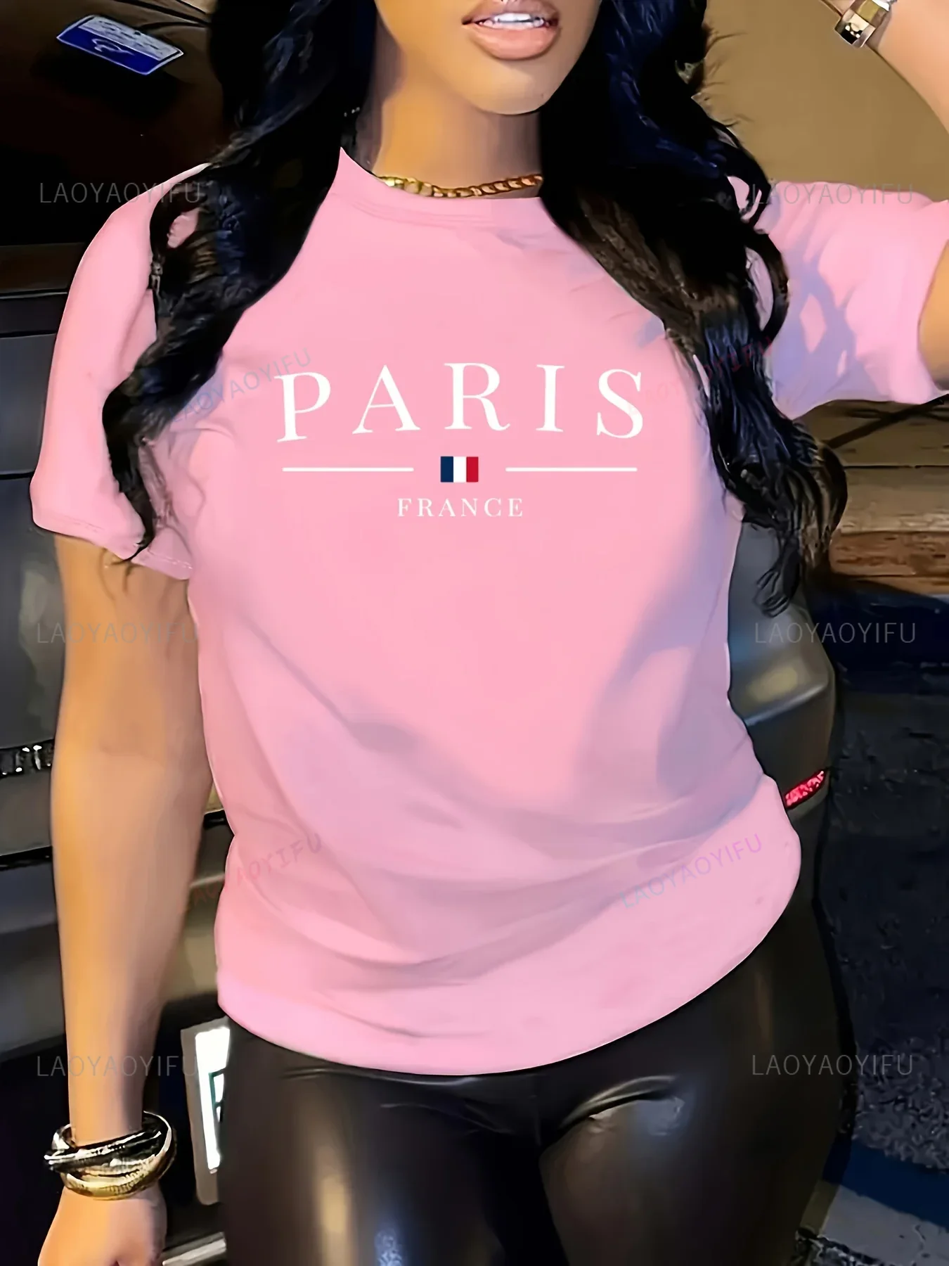 Unisex Paris France Print Shor - Street Fashion Paris recension och pris