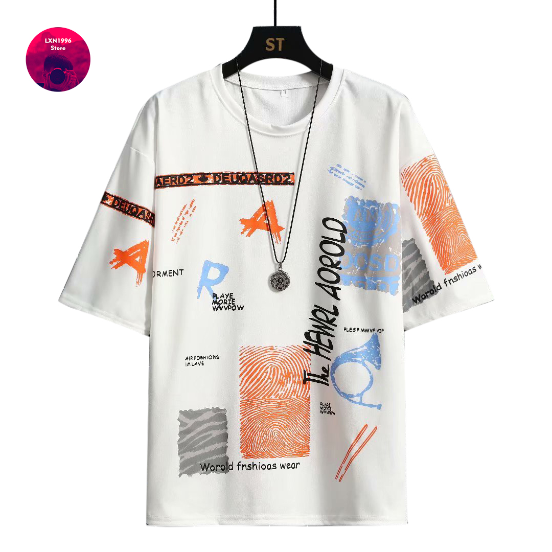 Men Harajuku Graphic Black Sum - Street Fashion Japan Brand recension och pris