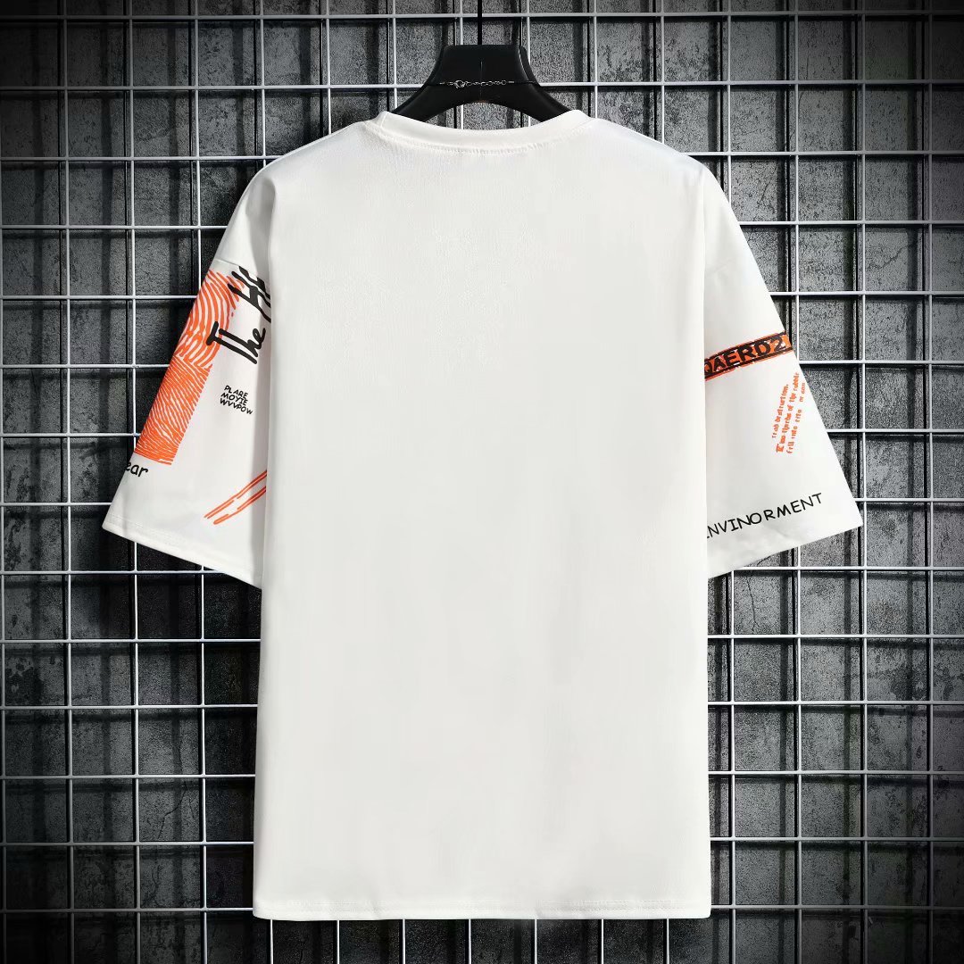 Men Harajuku Graphic Black Sum - Street Fashion Japan Brand recension och pris