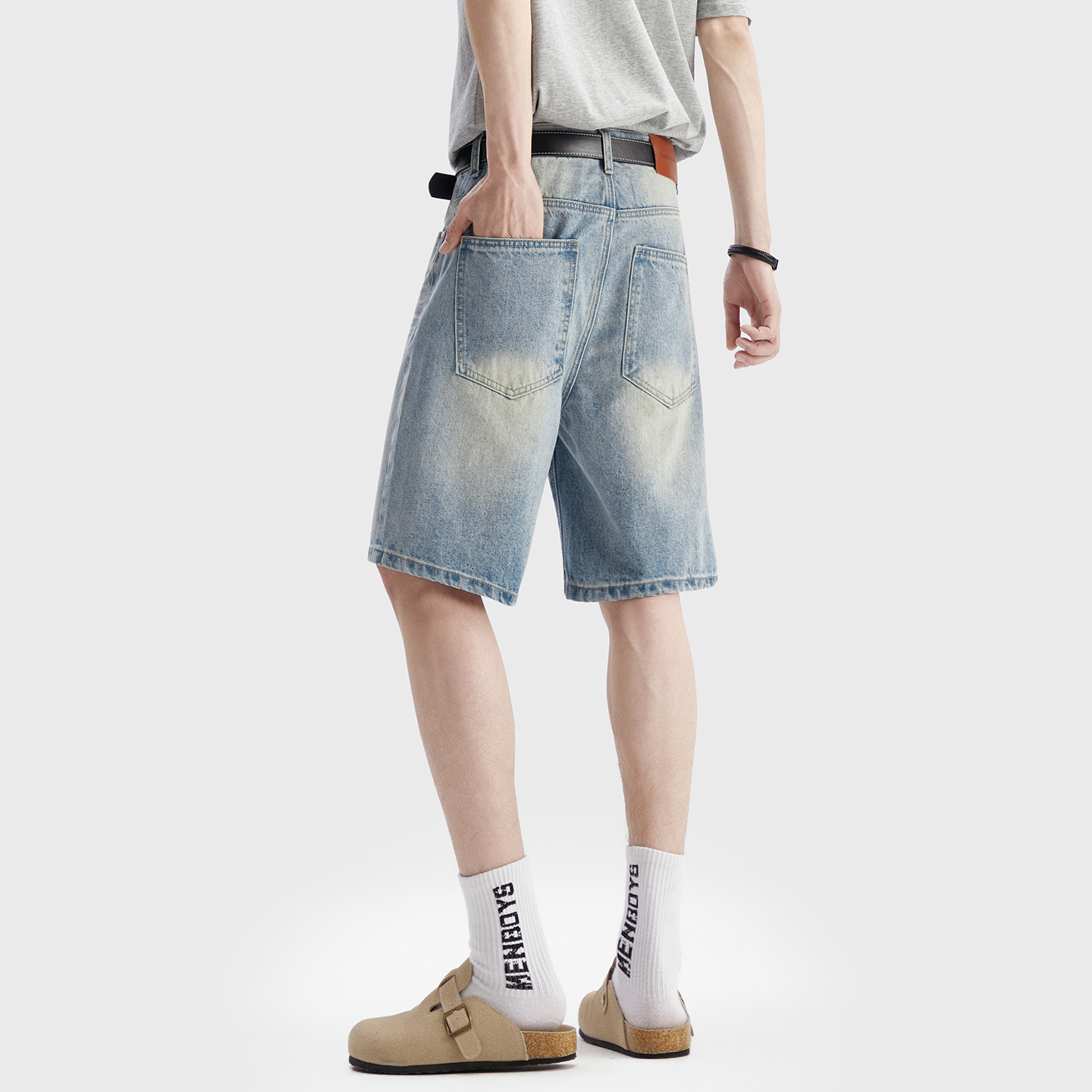 Vintage Washed Denim Shorts Me - Cargo Pant Wide recension och pris